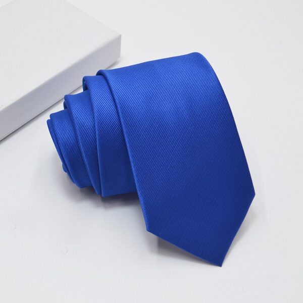Mens Necktie Solid Color Tie for Business and Wedding - Image 2