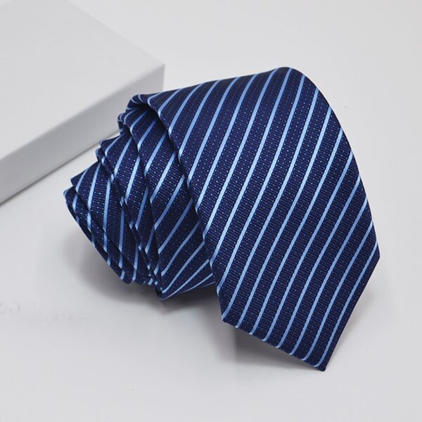 Mens Striped Tie  Woven Set Wedding Business Formal Gift Tie for Men - Image 3