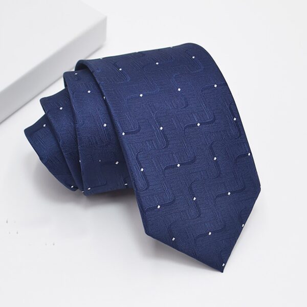 Mens Striped Tie  Woven Set Wedding Business Formal Gift Tie for Men - Image 4